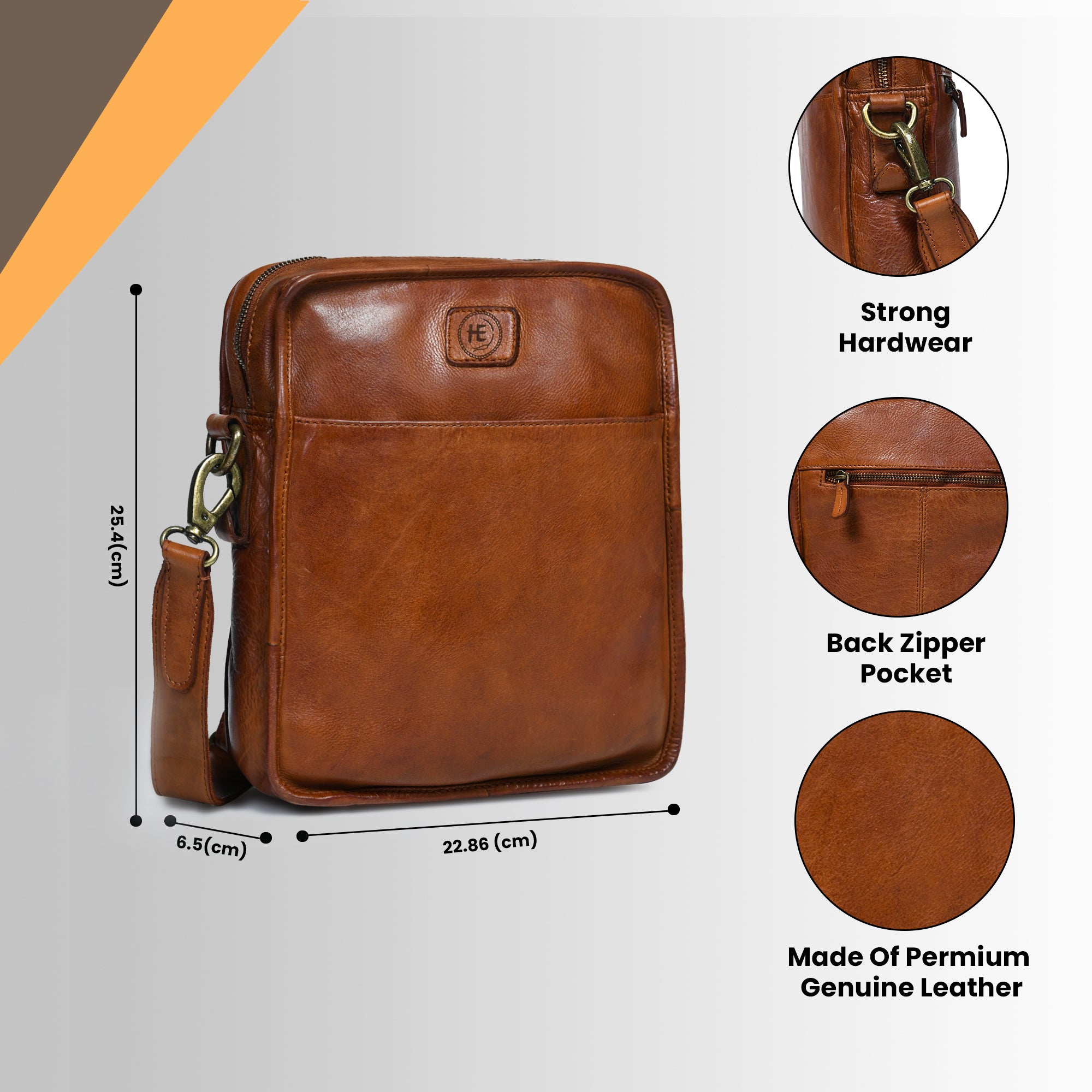 Verdant Trail Leather Sling Bag